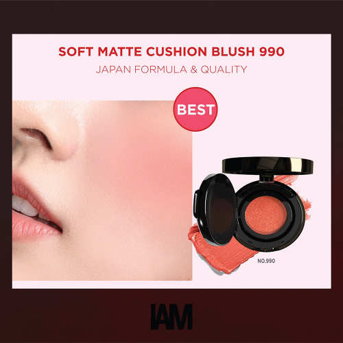 IAM Soft Matte Cushion Blush (Cushion + 1 lõi refill) 990 - 12G